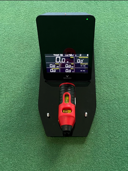 Levelling & Angle Base with Alignment Stick Groove Suitable for Swing Caddie, with Mini Laser